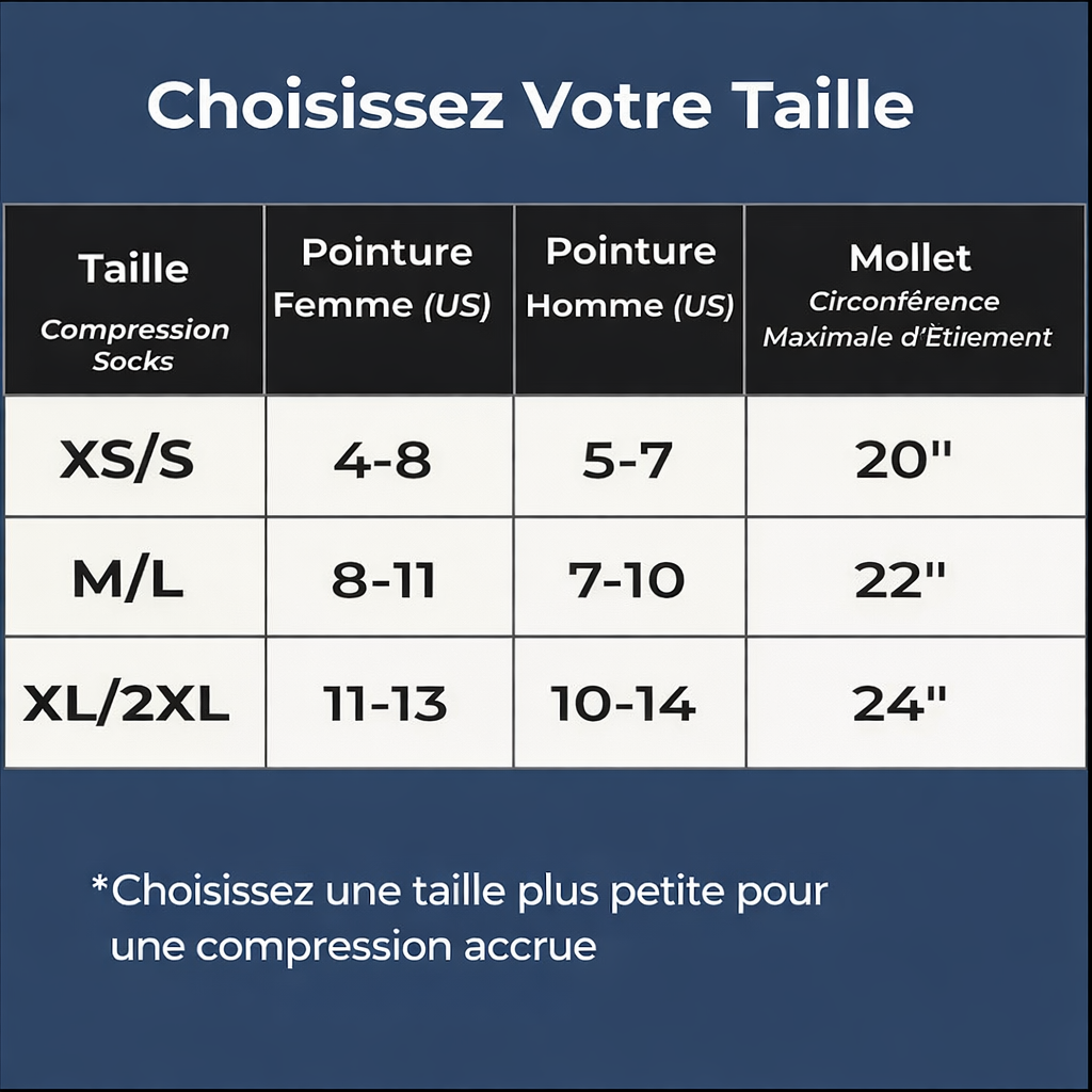 Chaussettes de compression haut de gamme en bambou